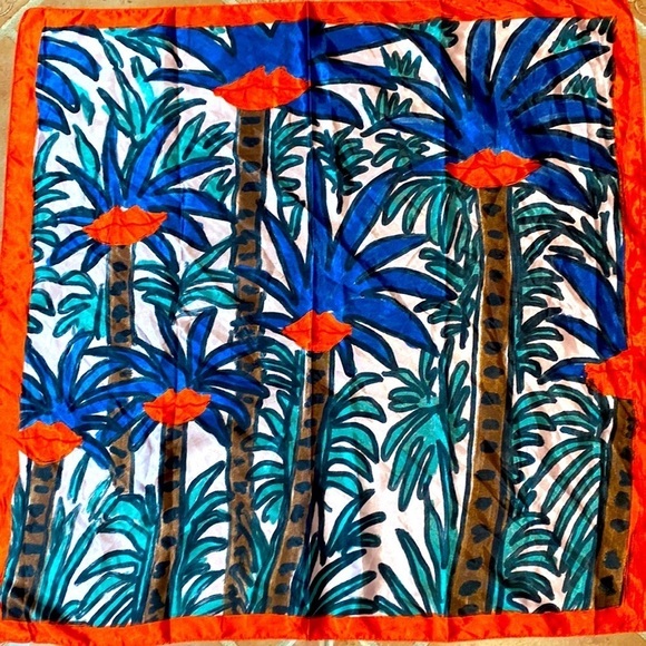 Women’s Limited Edition Function of Beauty Satin Scarf by Artist Kendra Dandy - Picture 1 of 7